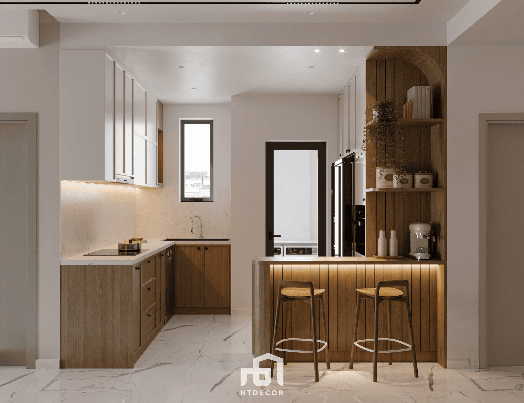 Kitchen 3D Design Of Mr Tuan House Interior Design Modern Style | NTDecor