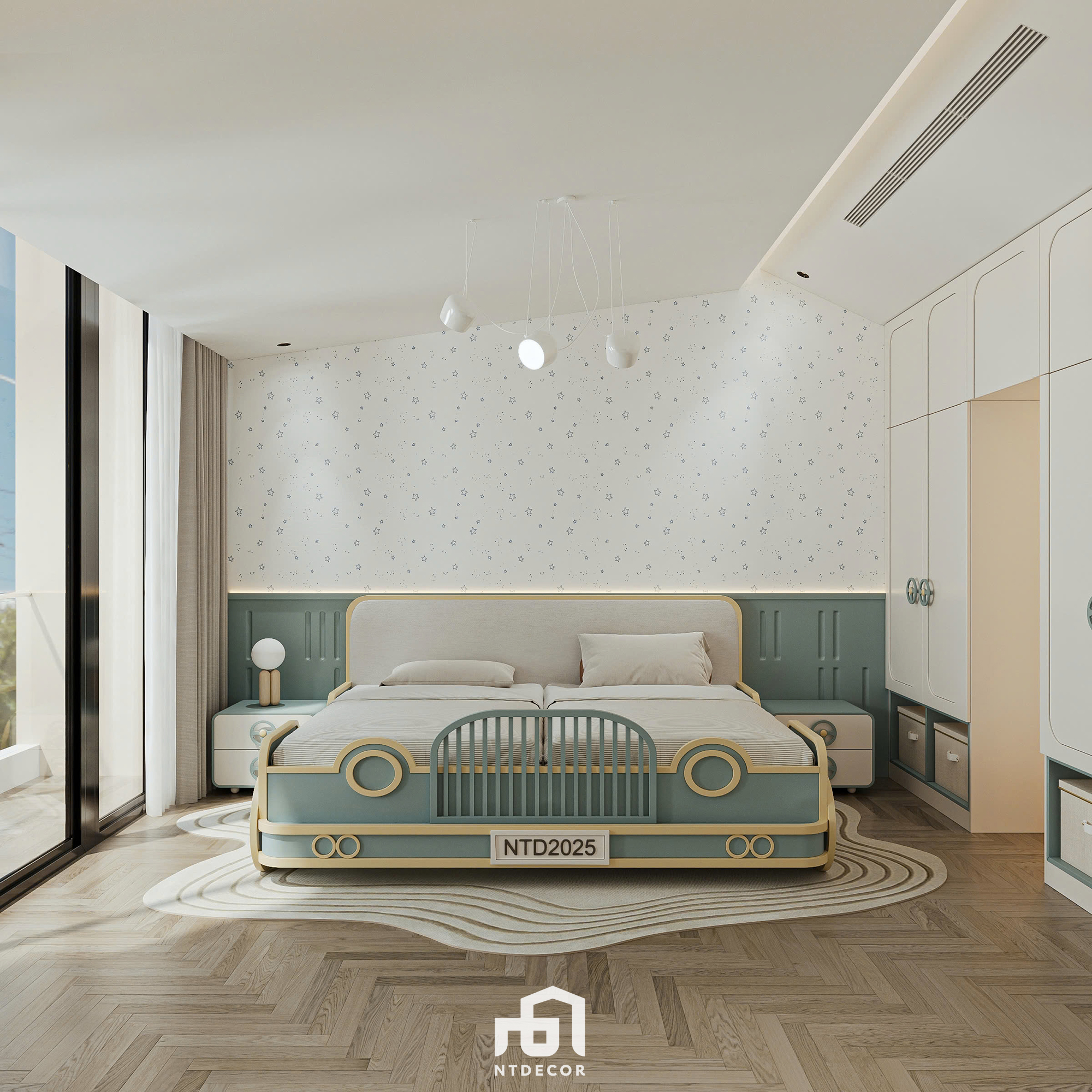 Bedroom 3D Design Of Annie House Interior Design Modern Style | NTDecor