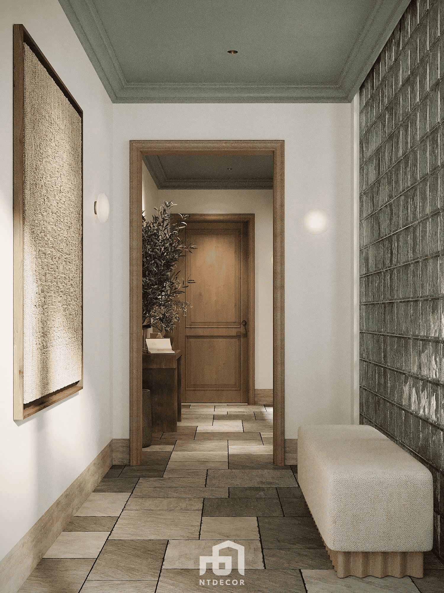 Thiết kế sảnh villa hiện đại sang trọng với bố cục nội thất hài hòa