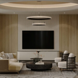 Living Room of Ms Linh Villa 3D Design Modern | NTDecor