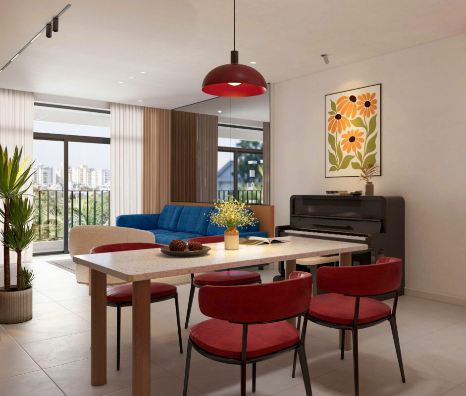 Living Room 3D Design of Ms. Thao Jamila House Interior Design Modern Style | NTDecor