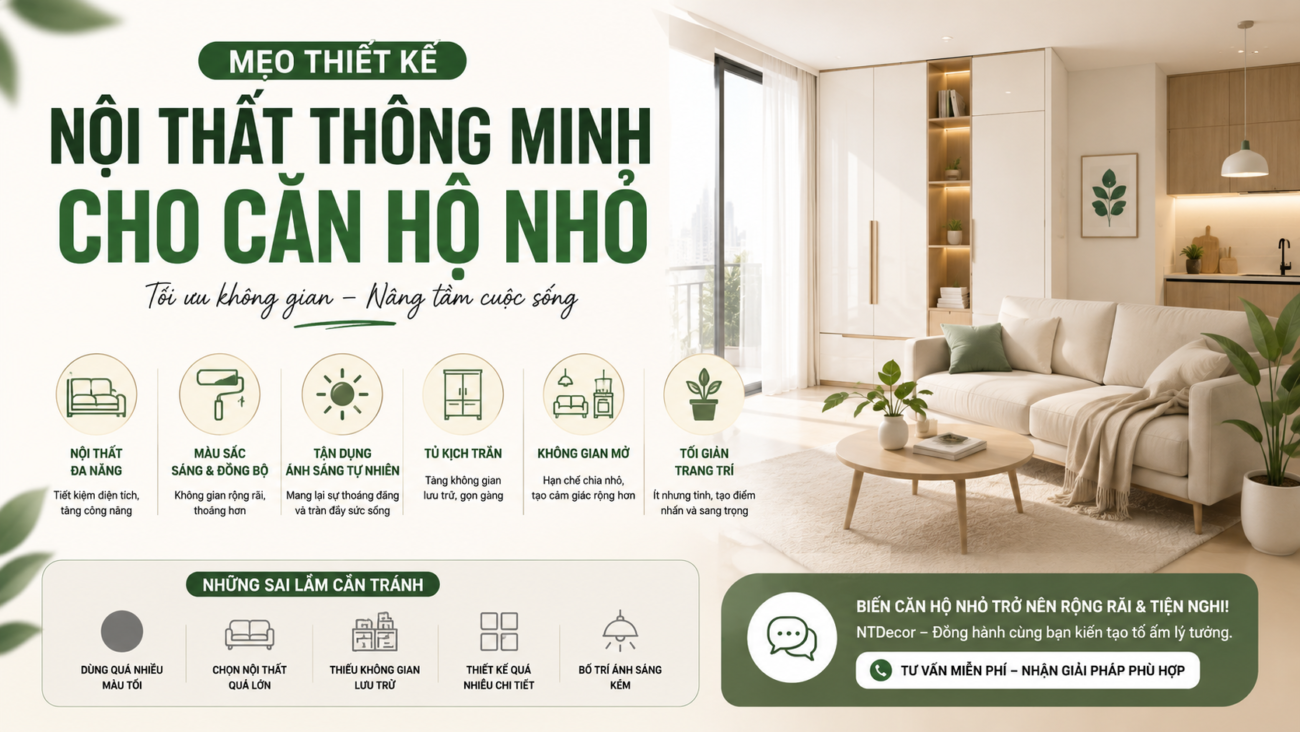 thiết kế nội thất thông minh
