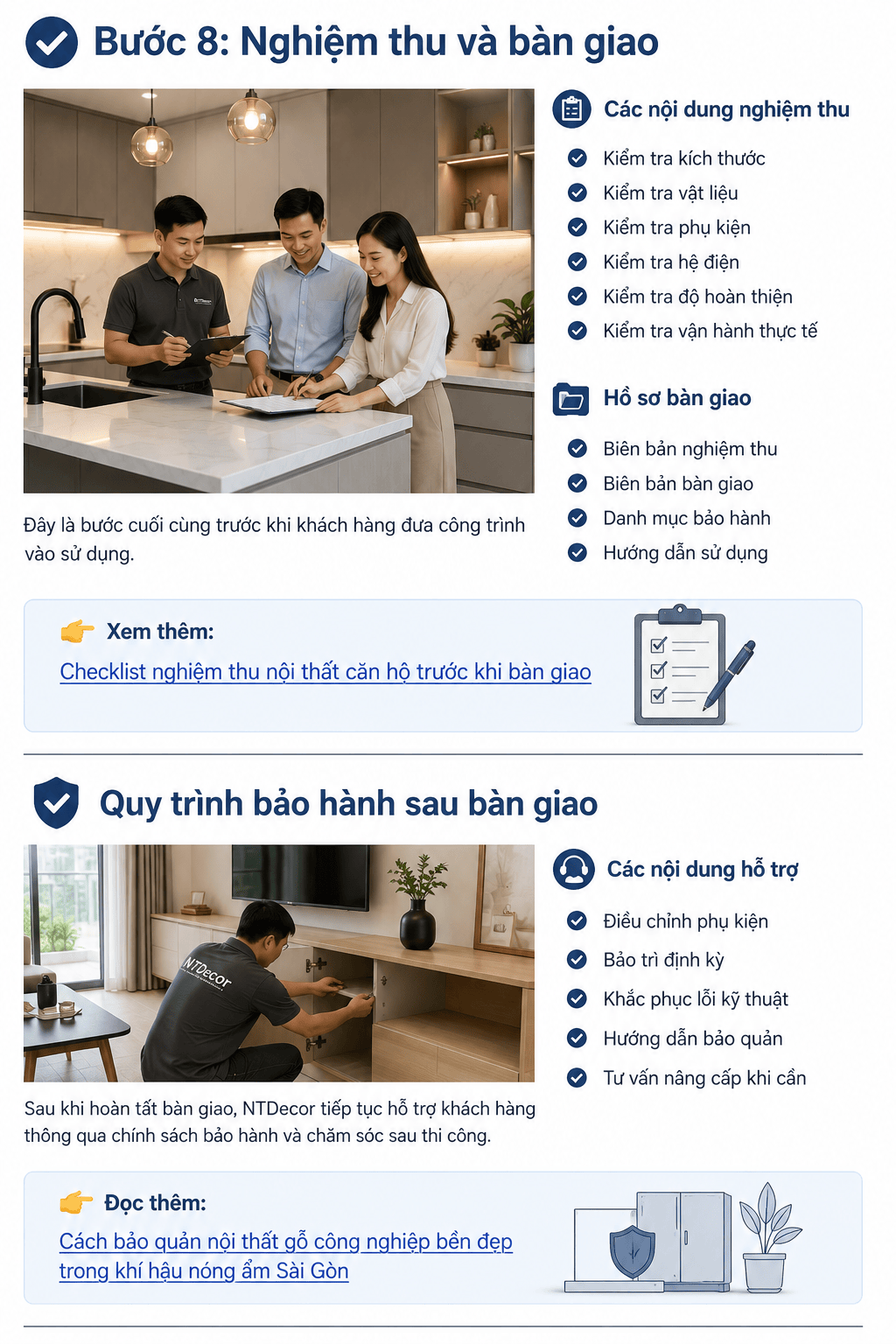 Nghiệm thu bàn giao nội thất