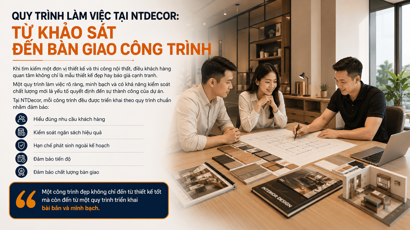Quy trình làm việc tại NTDecor
