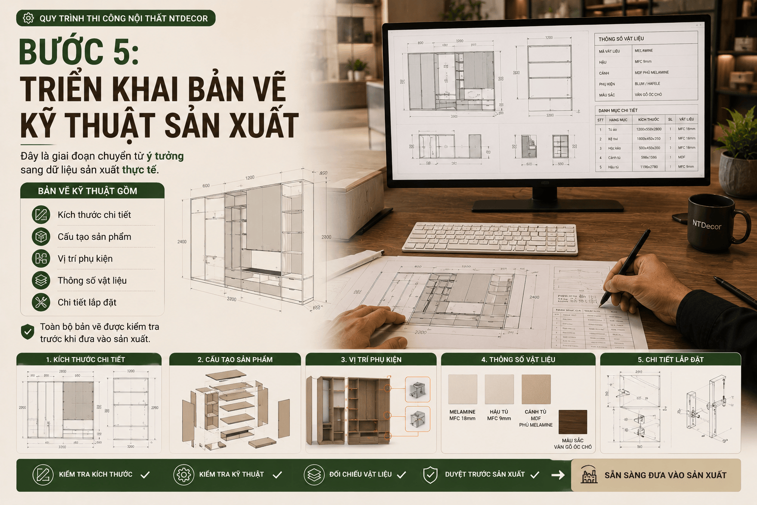 Bản vẽ kỹ thuật nội thất