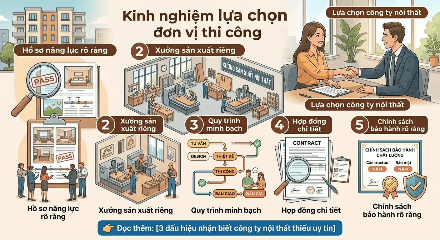 Lựa chọn công ty nội thất