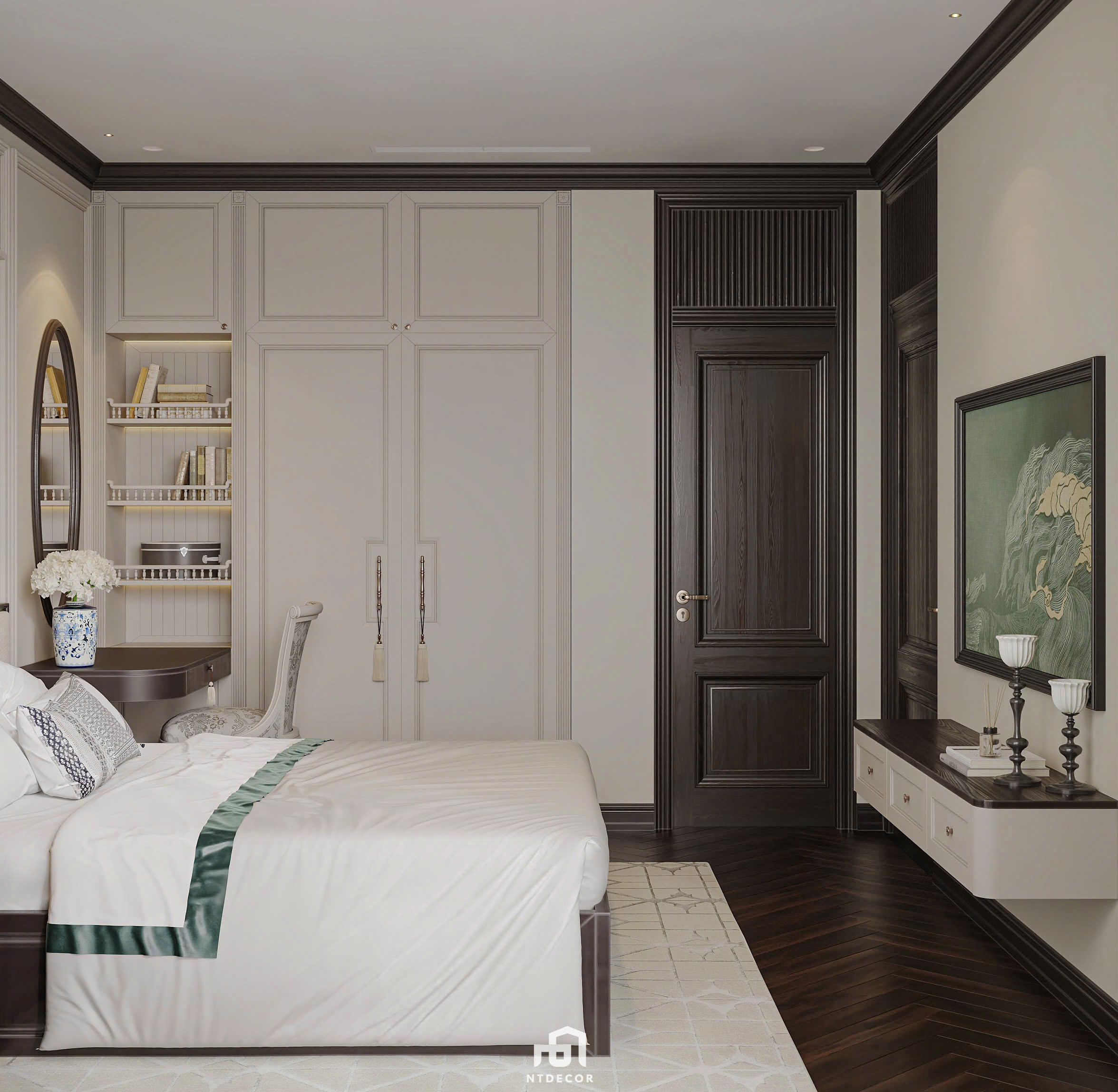 3D Design of Interior Design Indochine Style | NTDecor