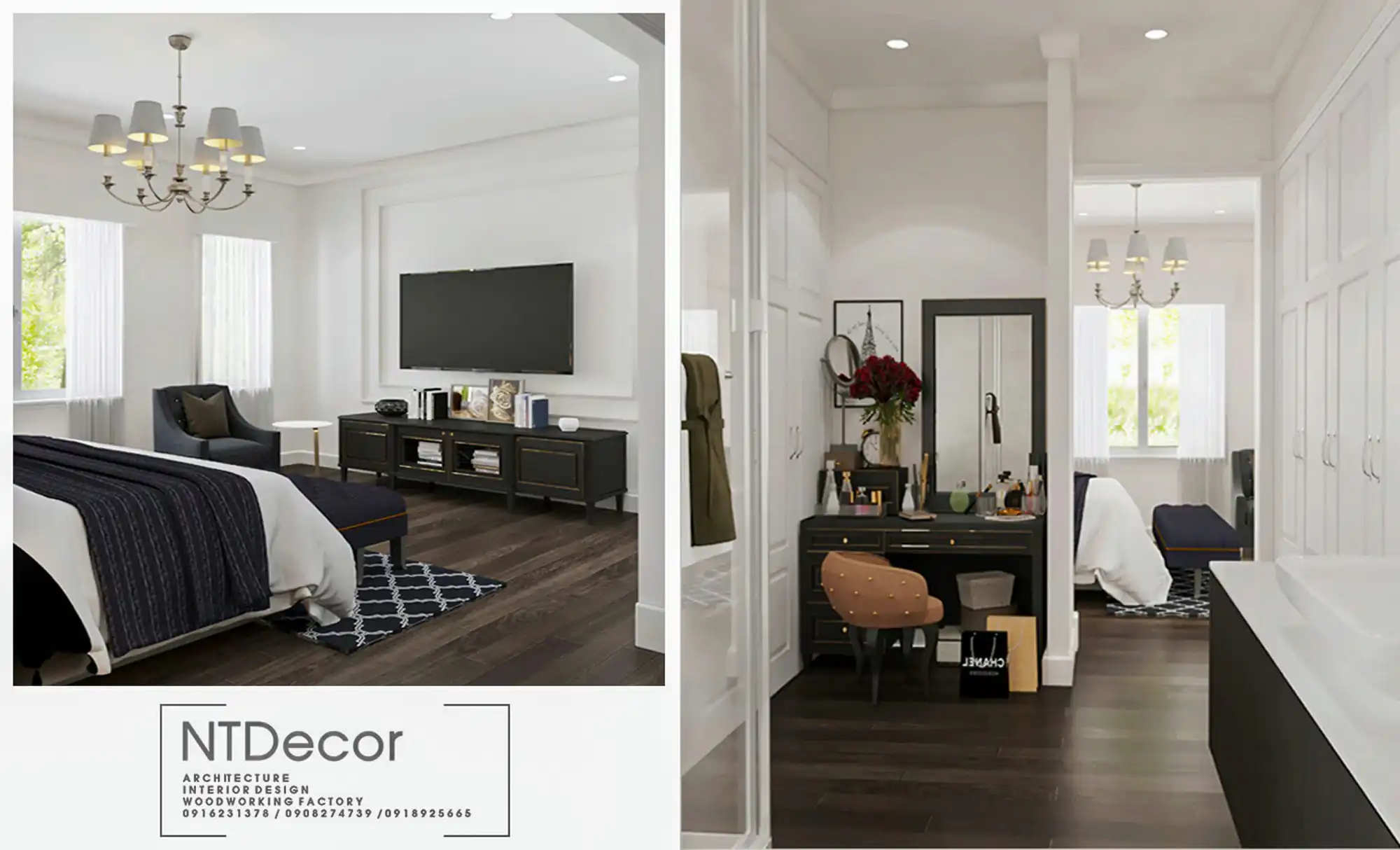 Bedroom 3D Design of Mr. Tuan's Villa | NTDecor