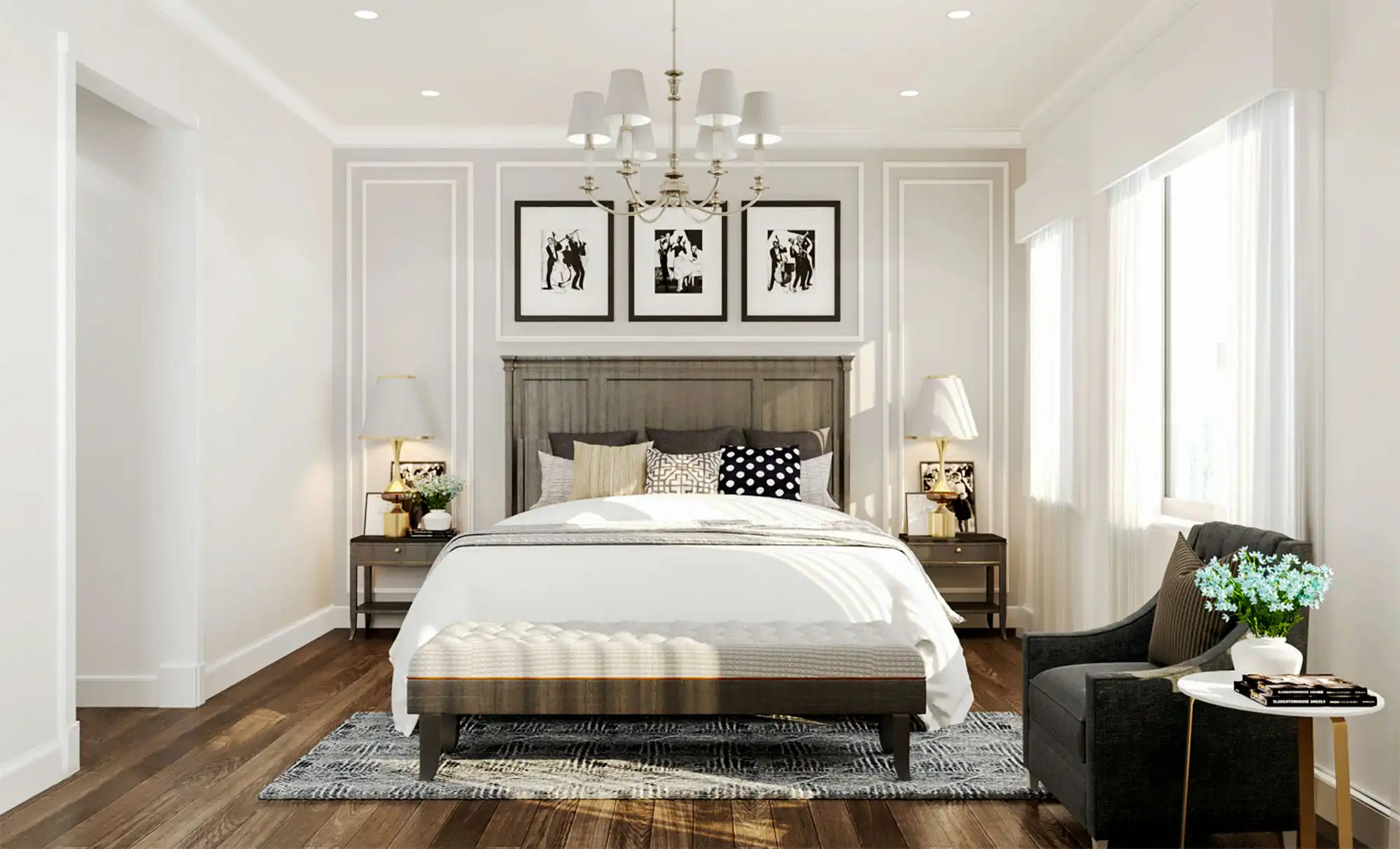 Bedroom 3D Design of Mr. Tuan's Villa | NTDecor