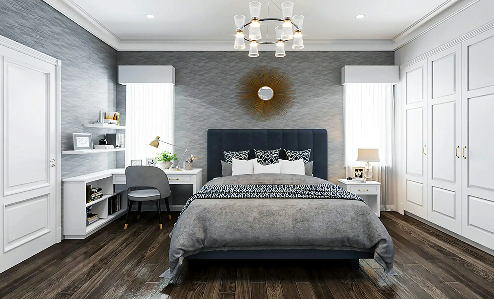 Bedroom 3D Design of Mr. Tuan's Villa | NTDecor
