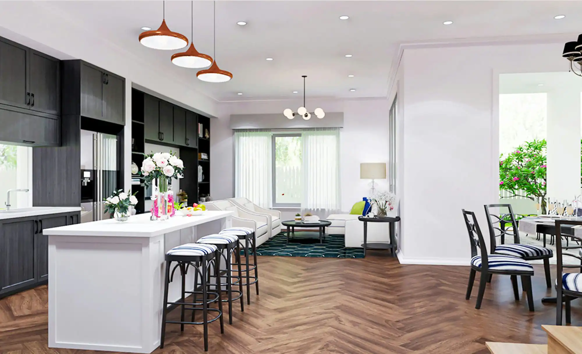 Kitchen 3D Design of Mr. Tuan's Villa | NTDecor