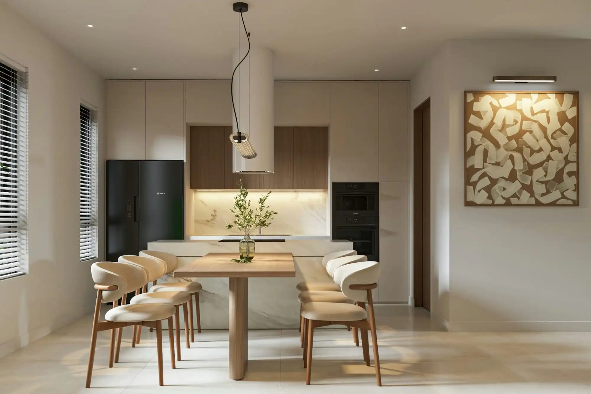 Shelves 3D Design of Thanh Phuong's House Interior Design Modern Style | NTDecor
