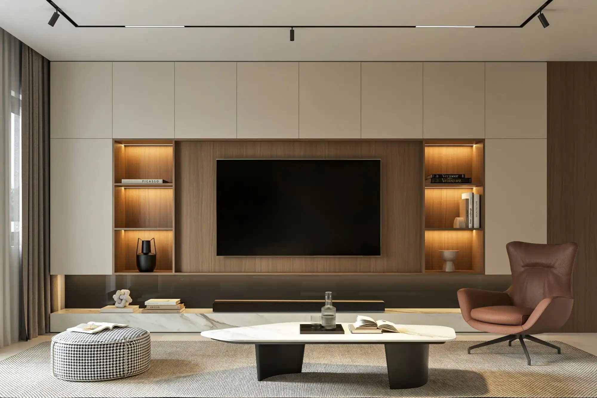 Living Room 3D Design of Thanh Phuong's House Interior Design Modern Style | NTDecor