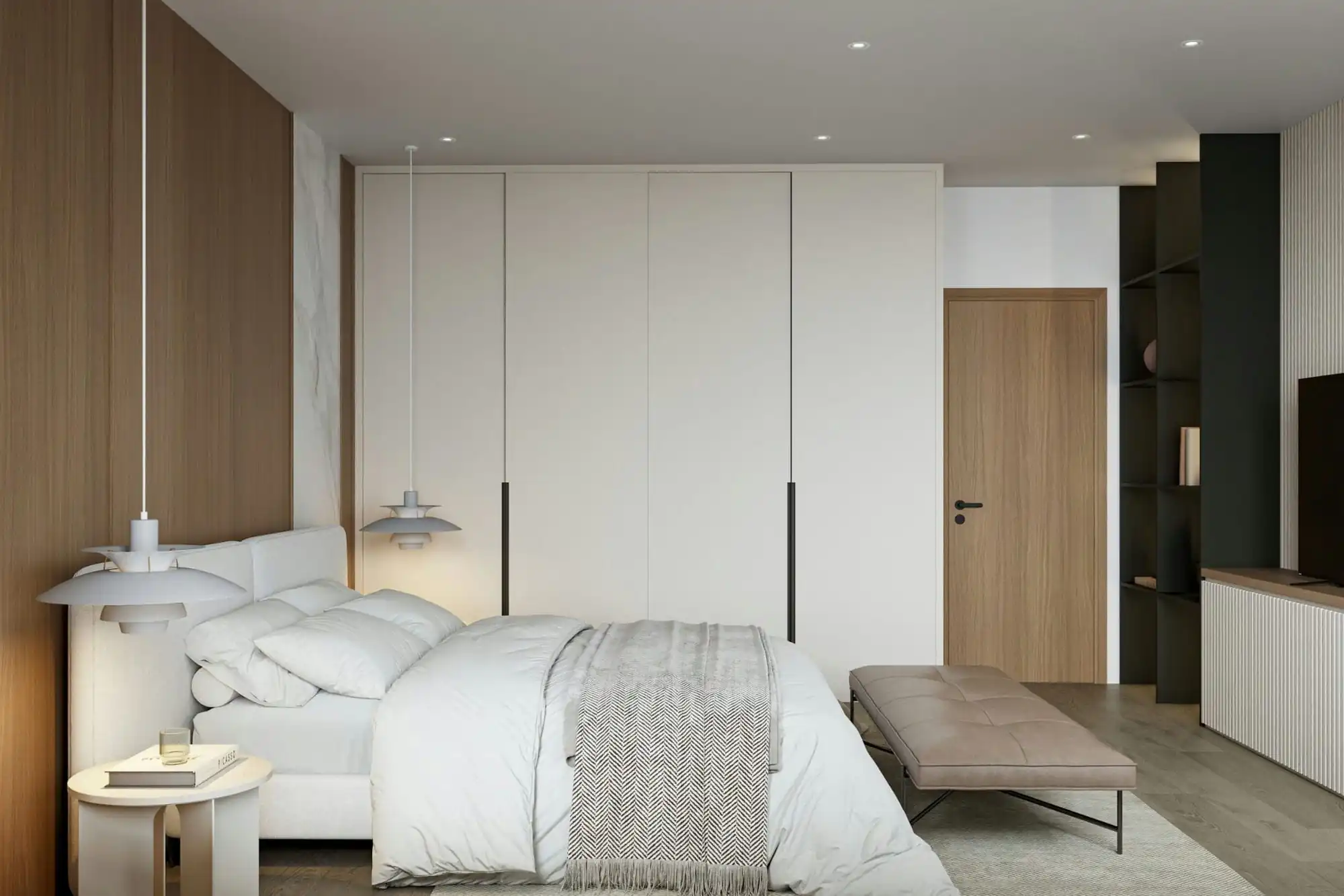 Bedroom 3D Design of Thanh Phuong's House Interior Design Modern Style | NTDecor