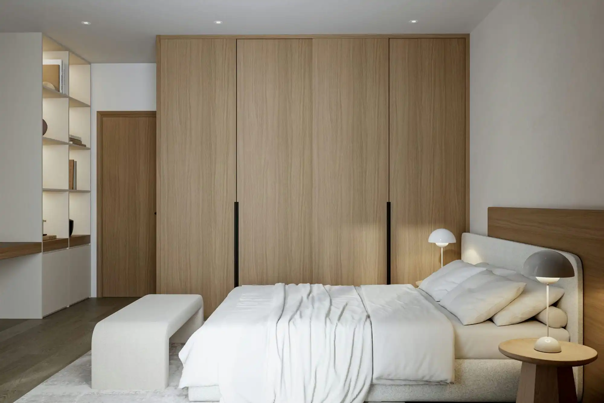 Bedroom 3D Design of Thanh Phuong's House Interior Design Modern Style | NTDecor