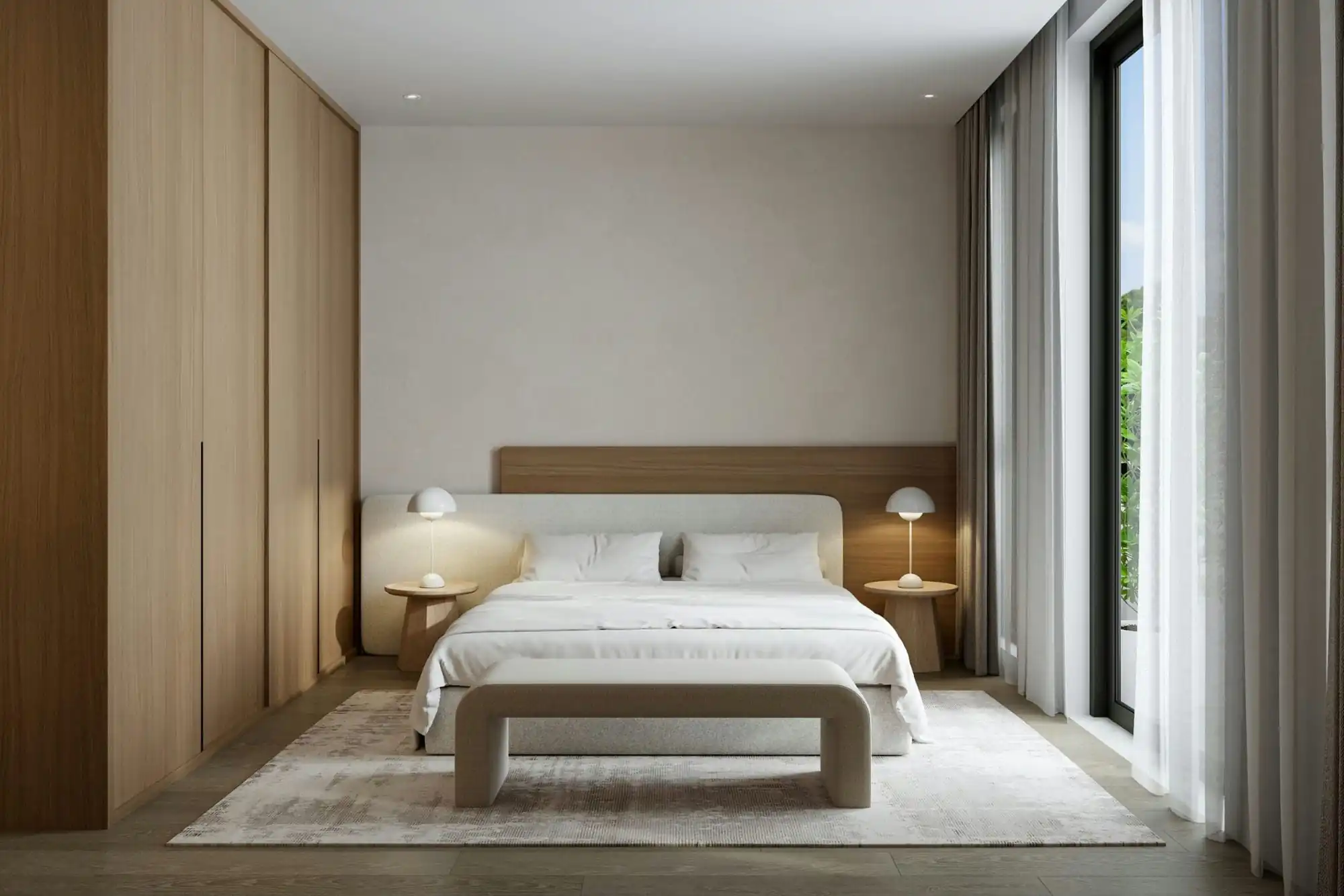 Bedroom 3D Design of Thanh Phuong's House Interior Design Modern Style | NTDecor