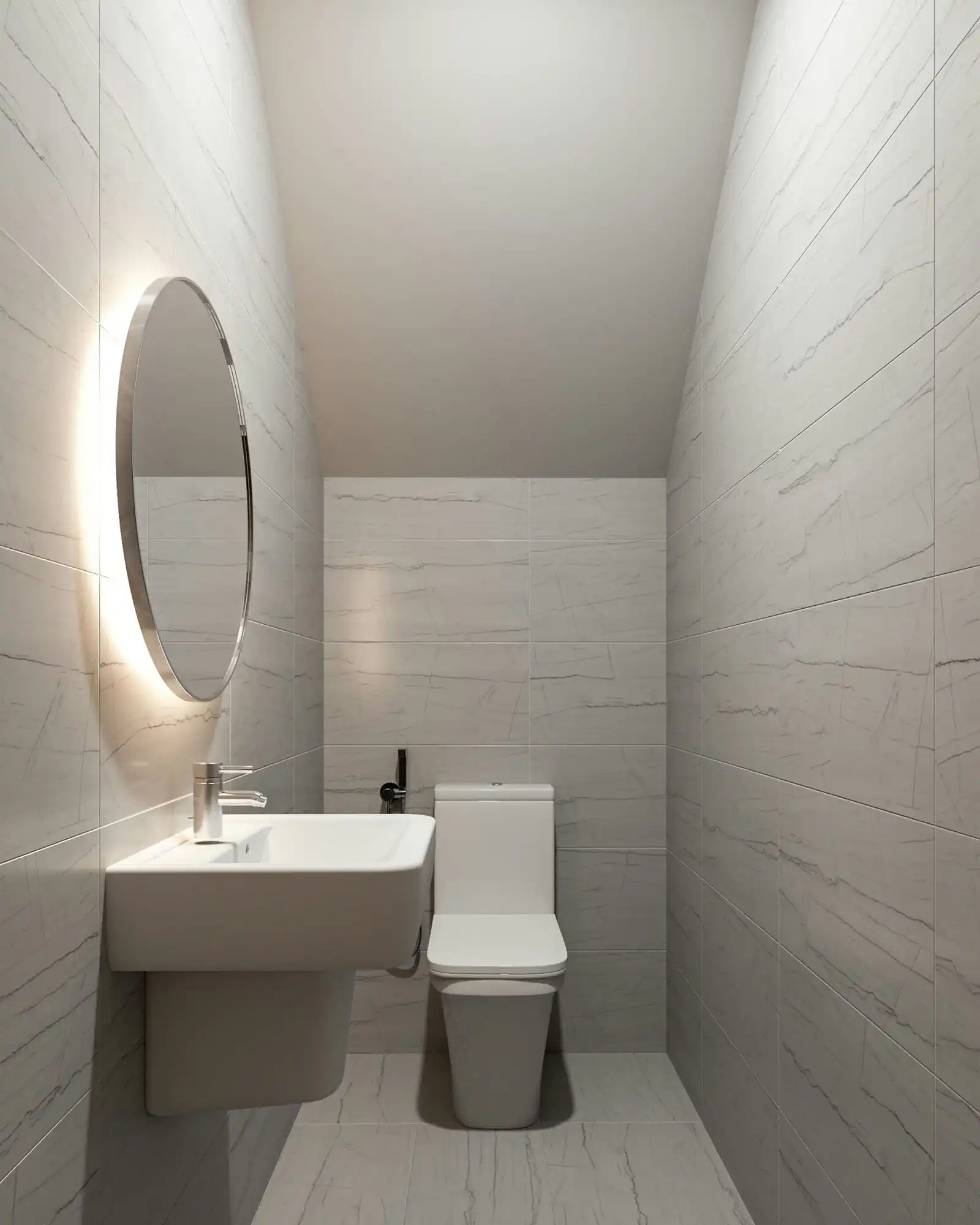 WC 3D Design of Thanh Phuong's House Interior Design Modern Style | NTDecor