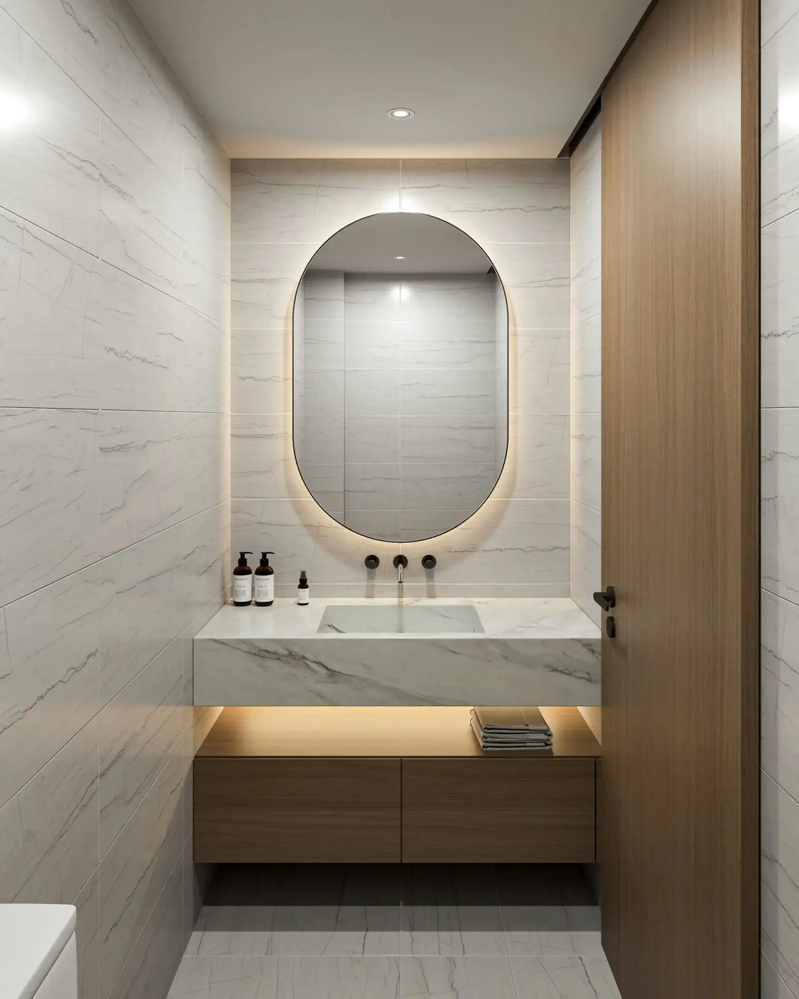 WC 3D Design of Thanh Phuong's House Interior Design Modern Style | NTDecor