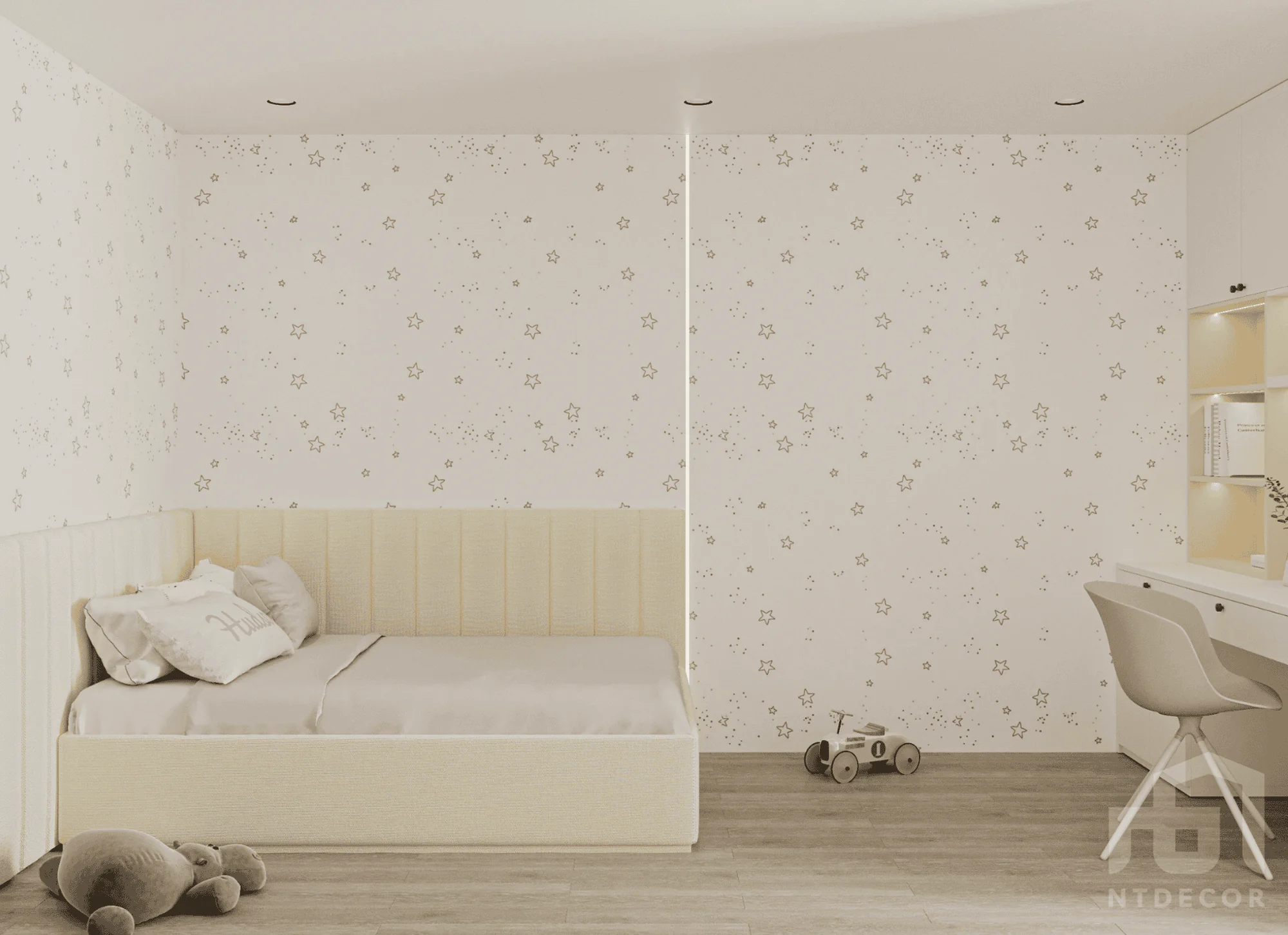 Boy's Room 3D Design of The Lancaster Penthouse Interior Design Modern Style | NTDecor