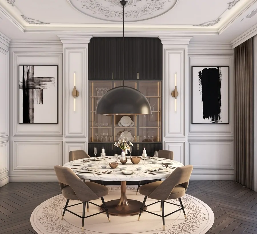 Trần Thạch Cao Tân Cổ Điển | NTDecor