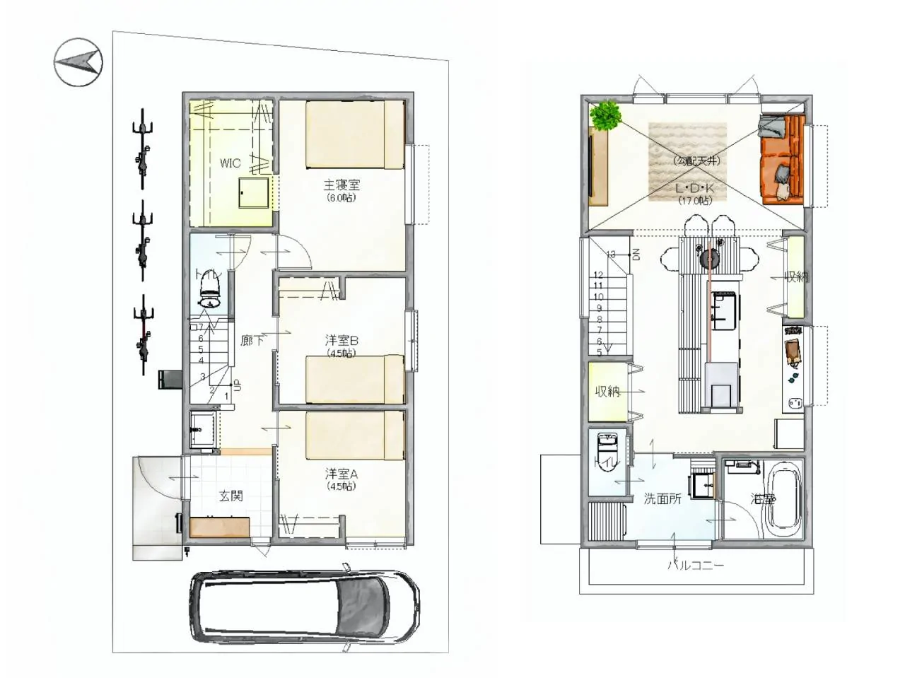 Bản Vẽ 2 Tầng Mái Nhật | NTDecor