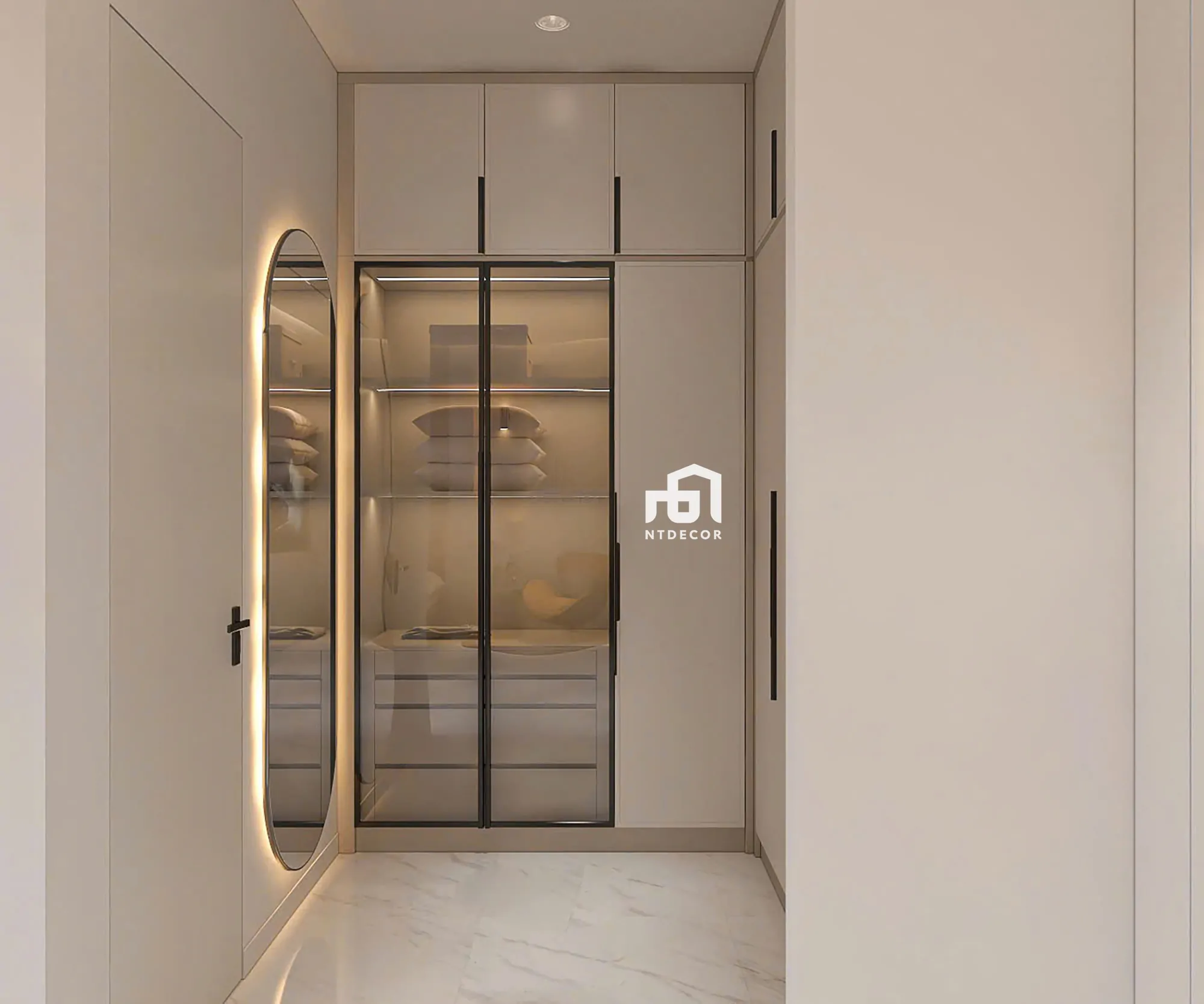 Bed Room 3D Design of Bien Hoa House Interior Design Modern Style | NTDecor