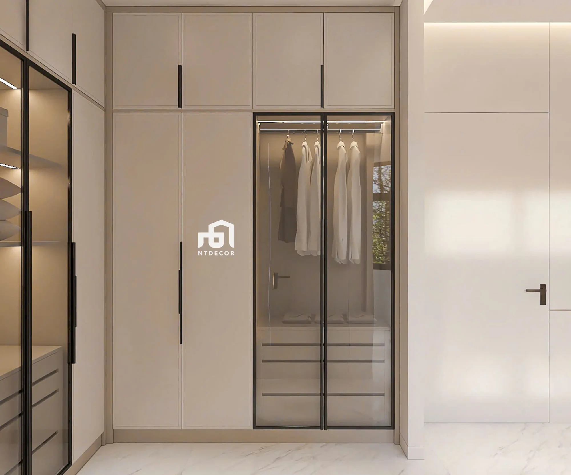 Bed Room 3D Design of Bien Hoa House Interior Design Modern Style | NTDecor