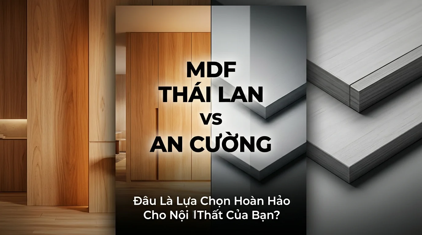 So sánh gỗ MDF Thái Lan và An Cường trong nội thất