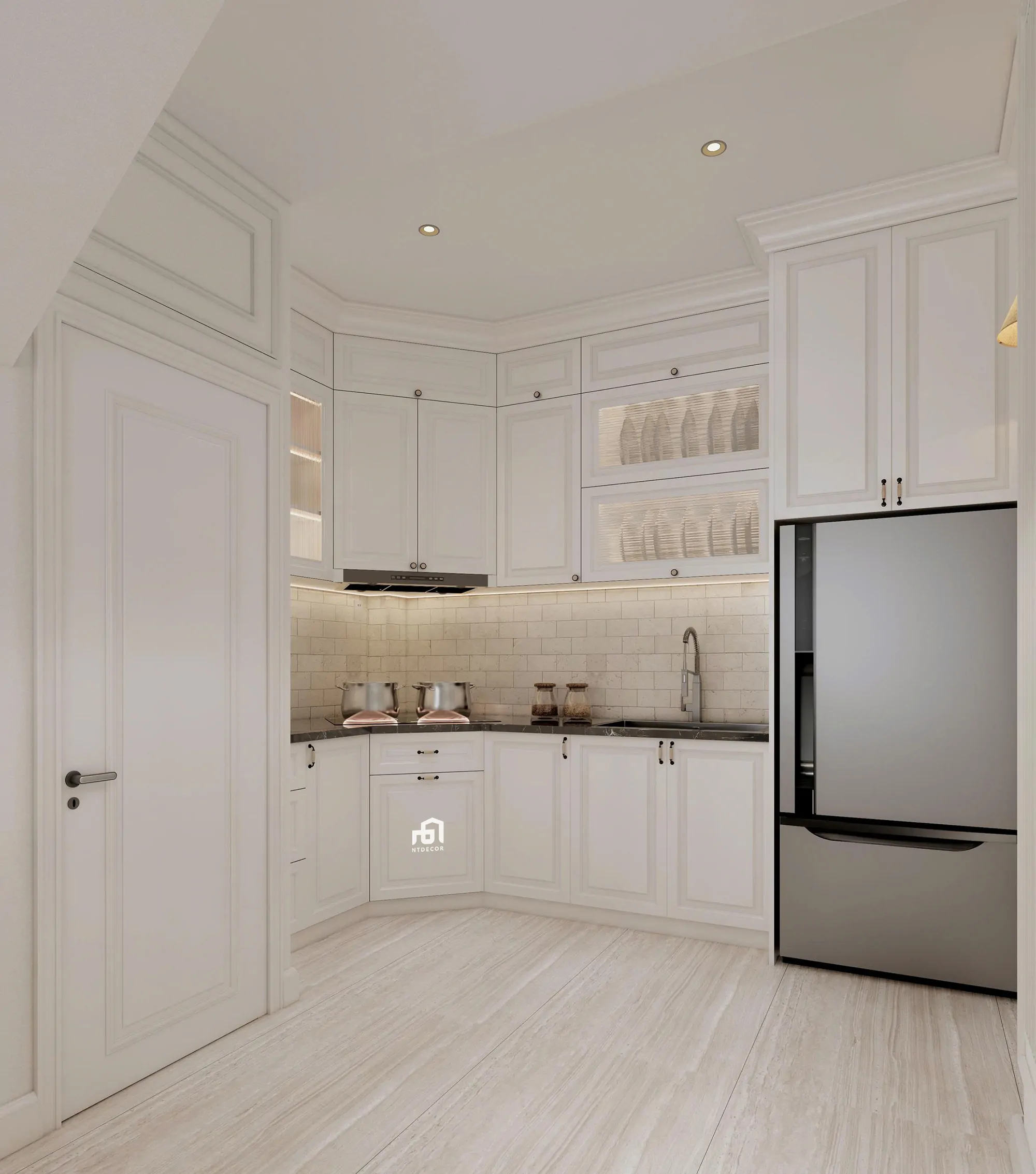 Kitchen 3D Design of Interior Design Modern Classic Style | NTDecor