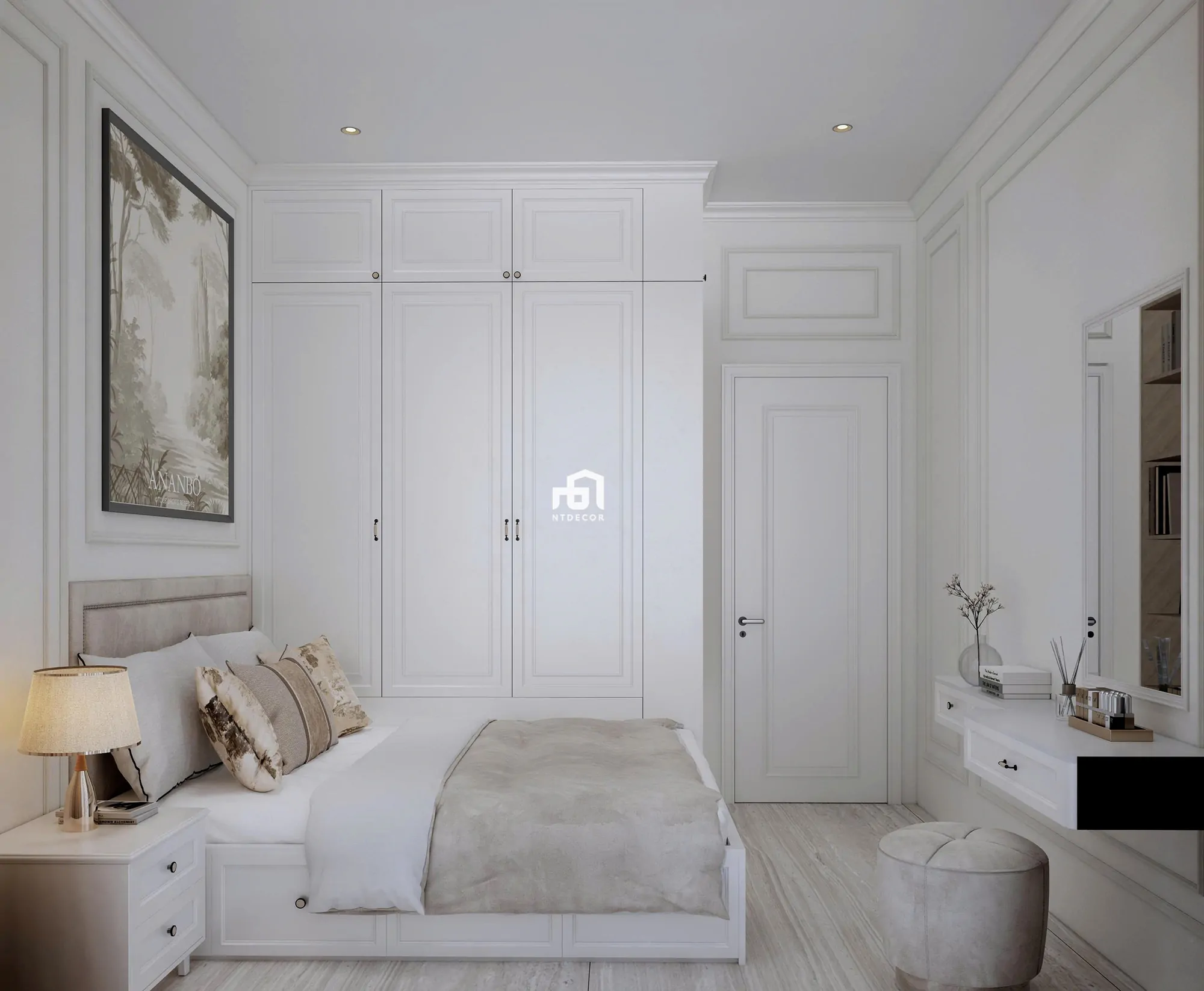 Bedroom 3D Design of Interior Design Modern Classic Style | NTDecor