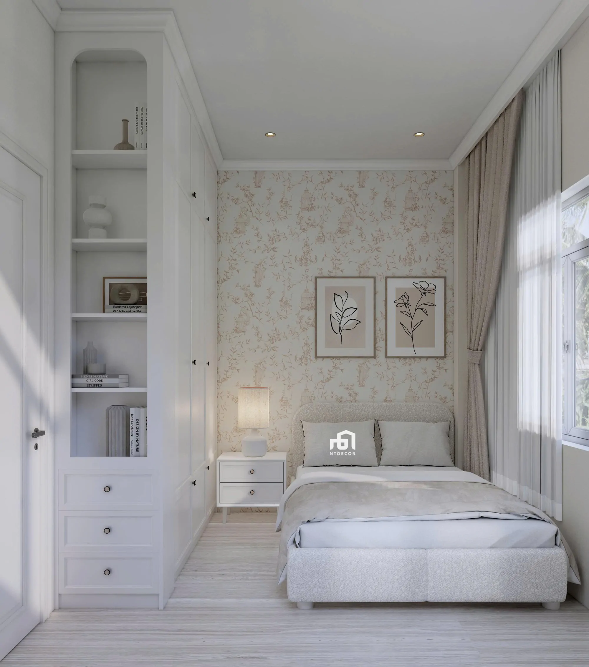 Bedroom 3D Design of Interior Design Modern Classic Style | NTDecor