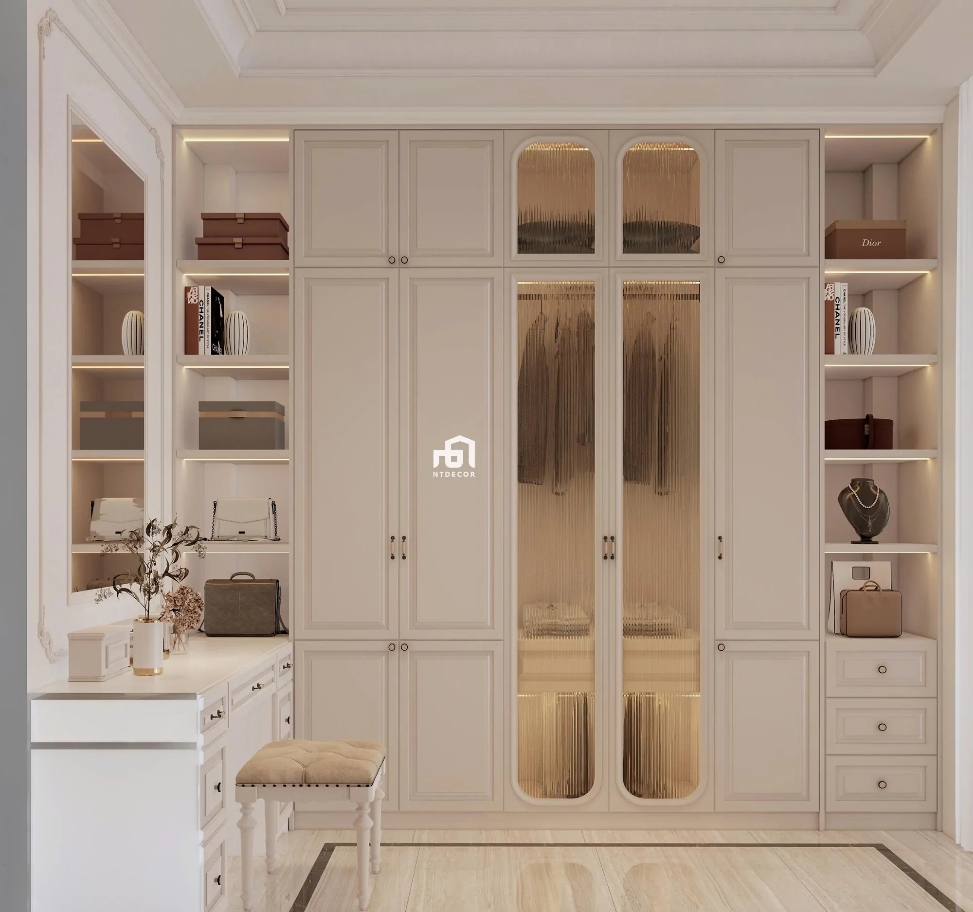 Makeup Room 3D Design of Interior Design Modern Classic Style | NTDecor