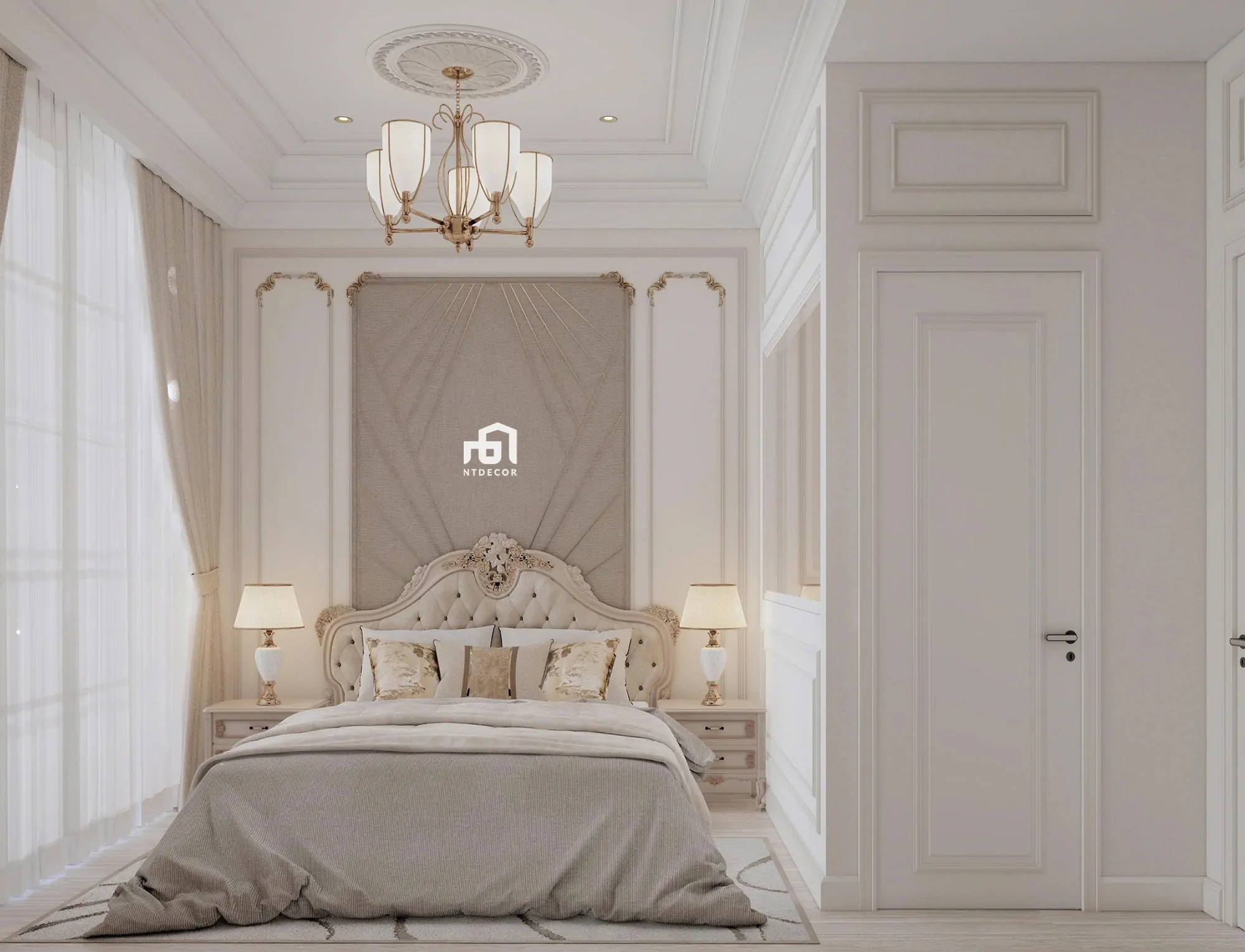 Bedroom 3D Design of Interior Design Modern Classic Style | NTDecor