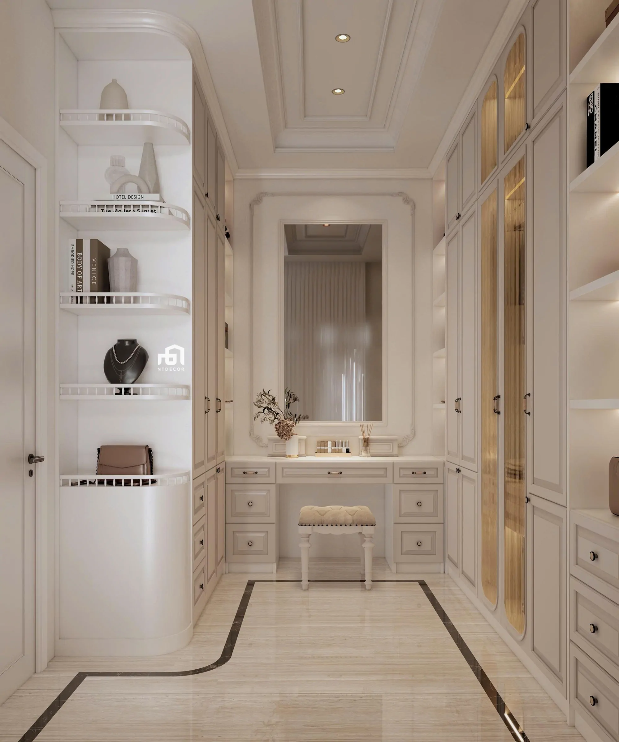 Makeup Room 3D Design of Interior Design Modern Classic Style | NTDecor