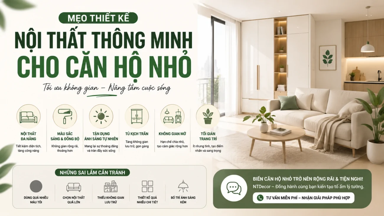 thiết kế nội thất thông minh