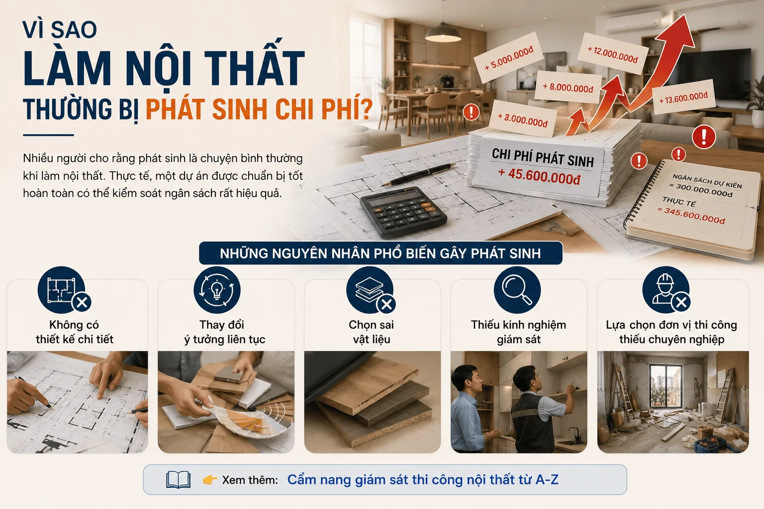 Chi phí phát sinh nội thất