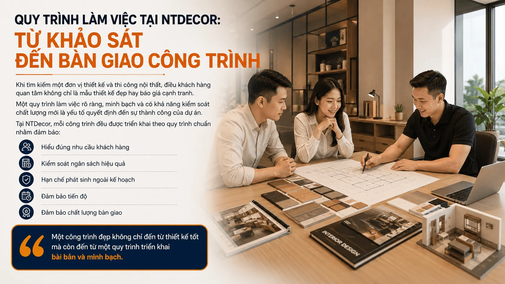 Quy trình làm việc tại NTDecor