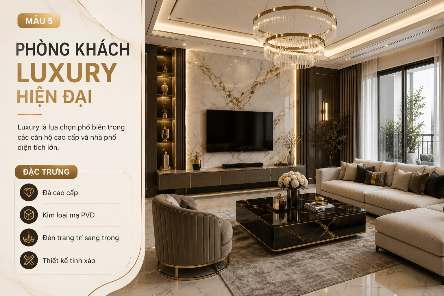 Phòng khách Luxury