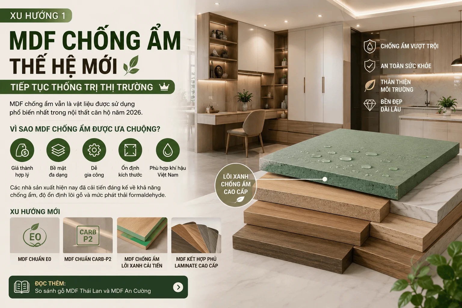 MDF chống ẩm