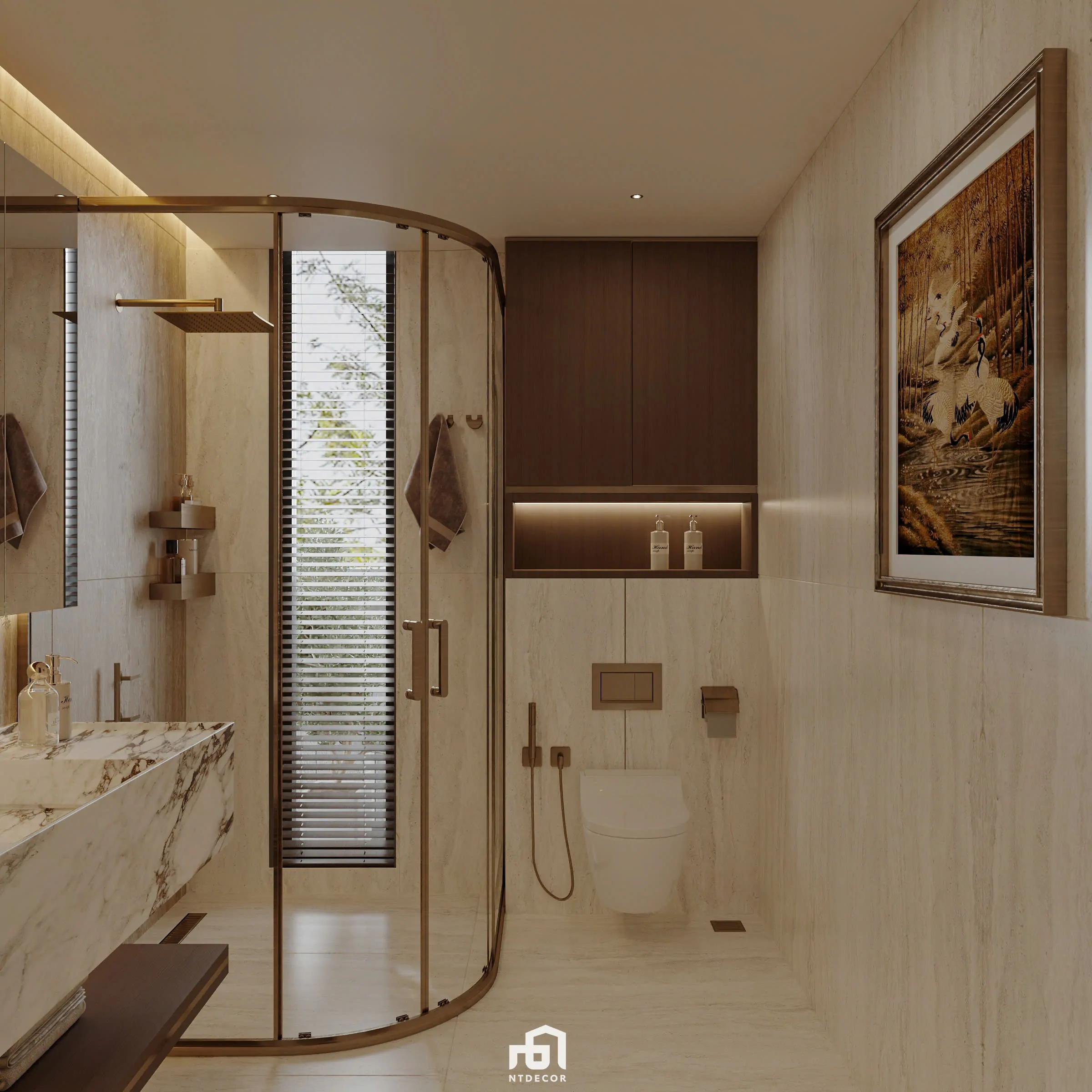 Dress Room Mr Ha Modern Villa 3D Design of Interior Design Modern Style | NTDecor