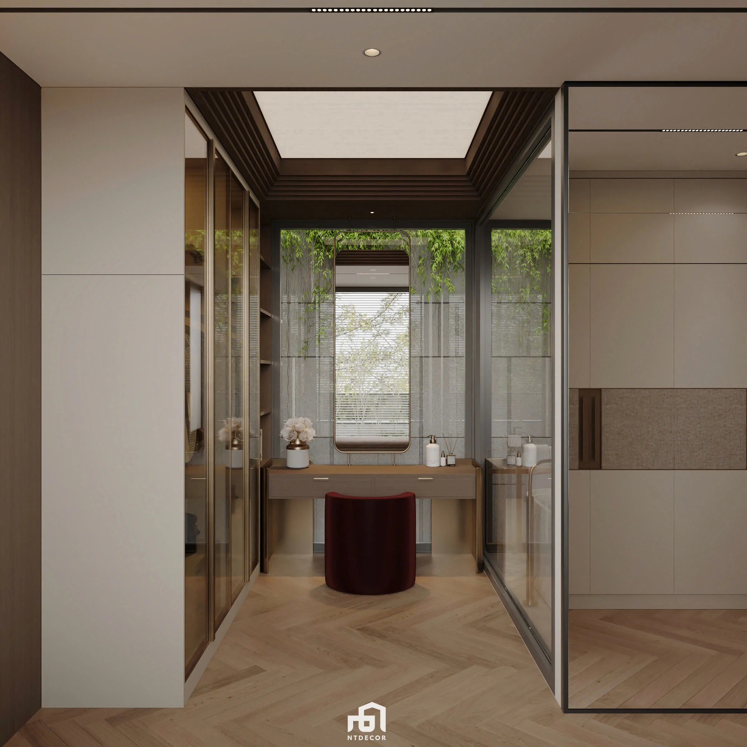 Dress Room Mr Ha Modern Villa 3D Design of Interior Design Modern Style | NTDecor