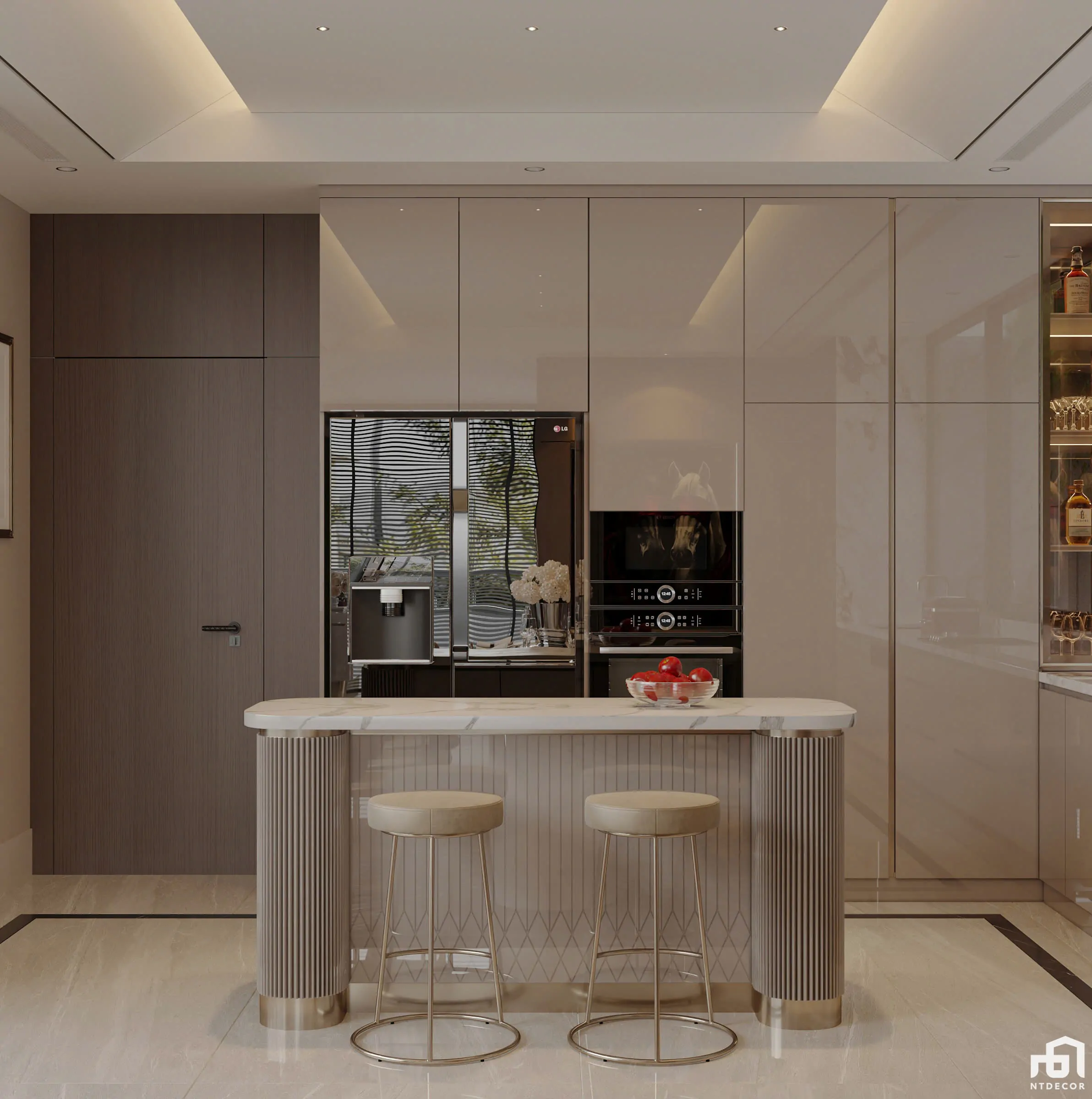 Kitchen Mr Ha Modern Villa 3D Design of Interior Design Modern Style | NTDecor