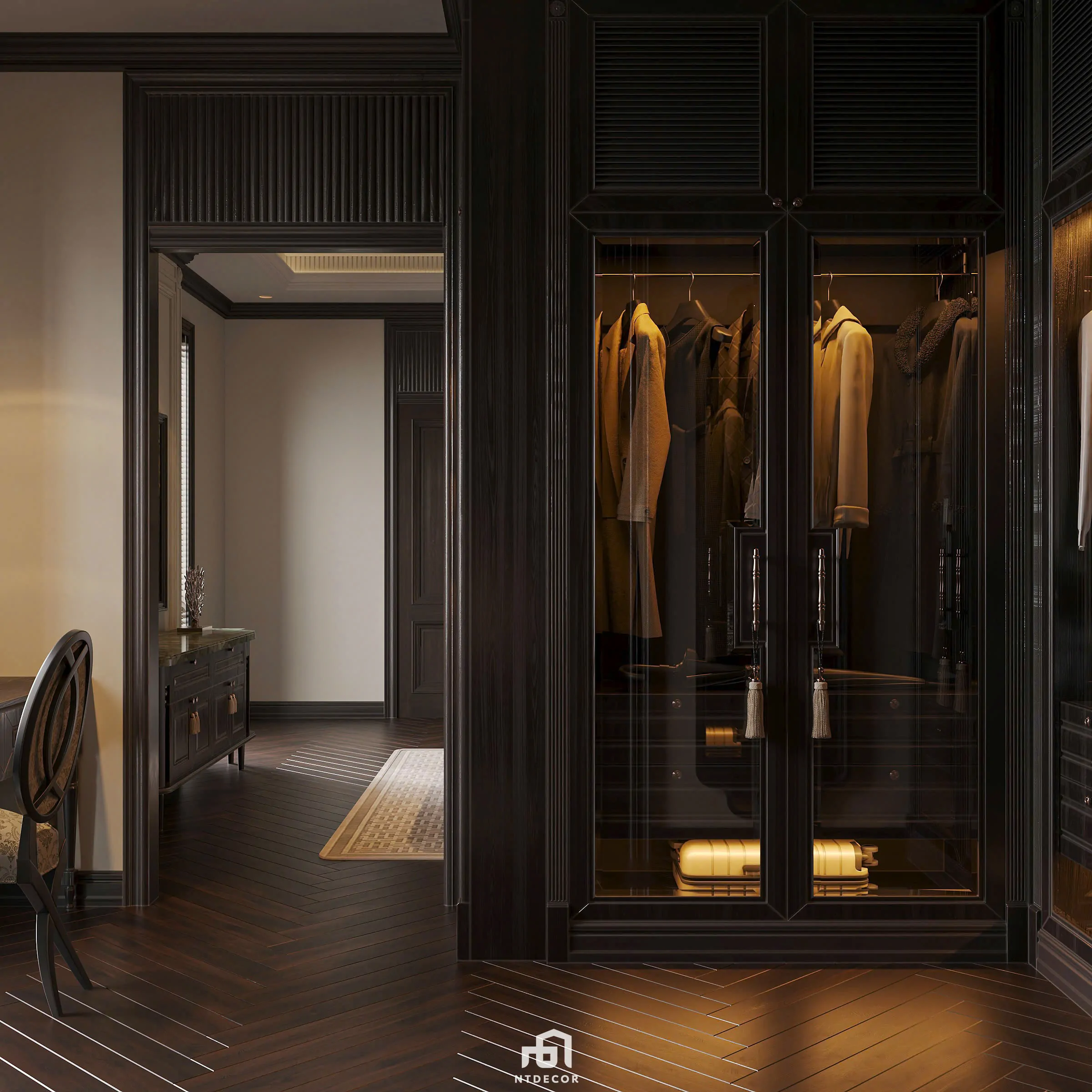 3D Design of Interior Design Indochine Style | NTDecor