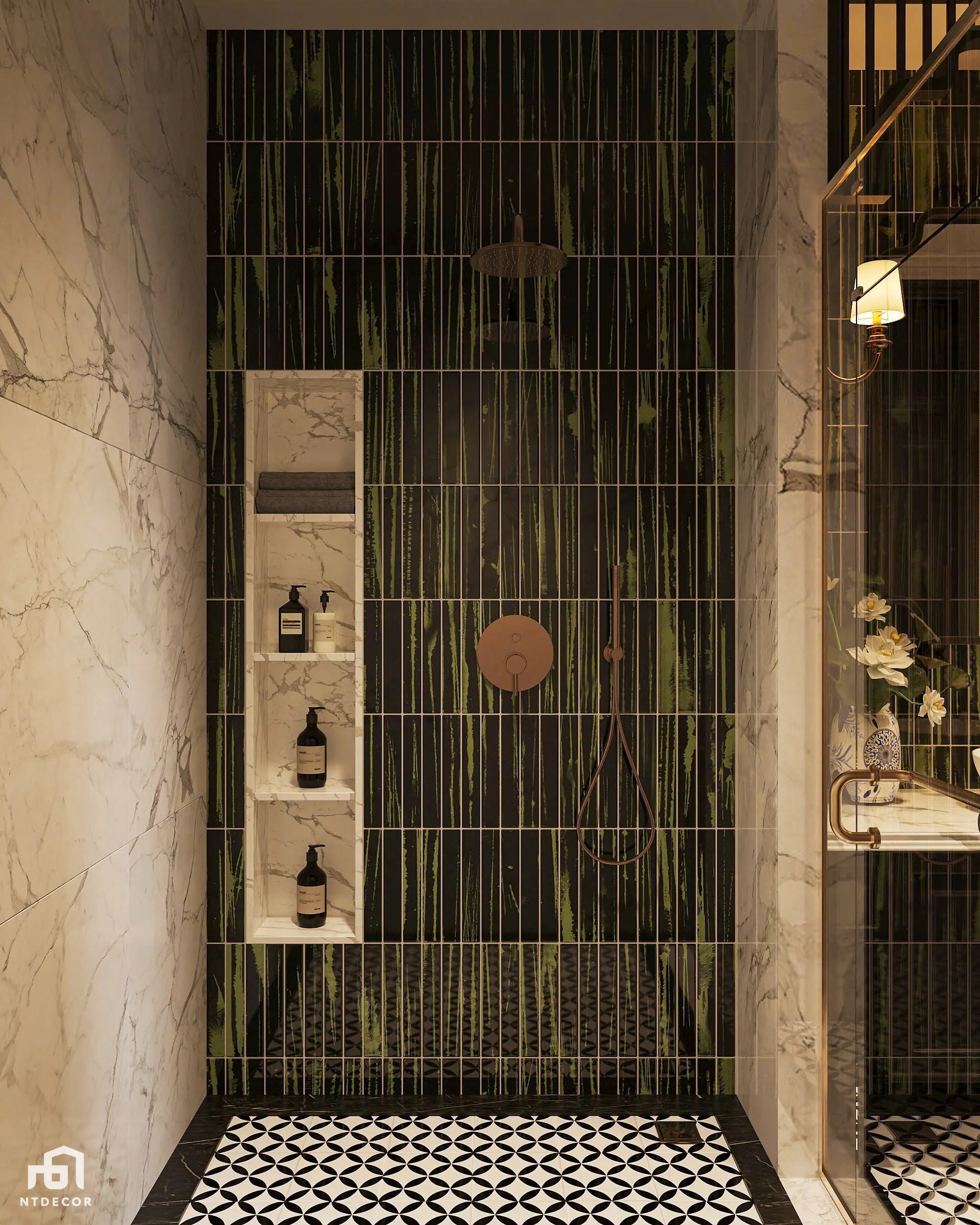 3D Design of Interior Design Indochine Style | NTDecor