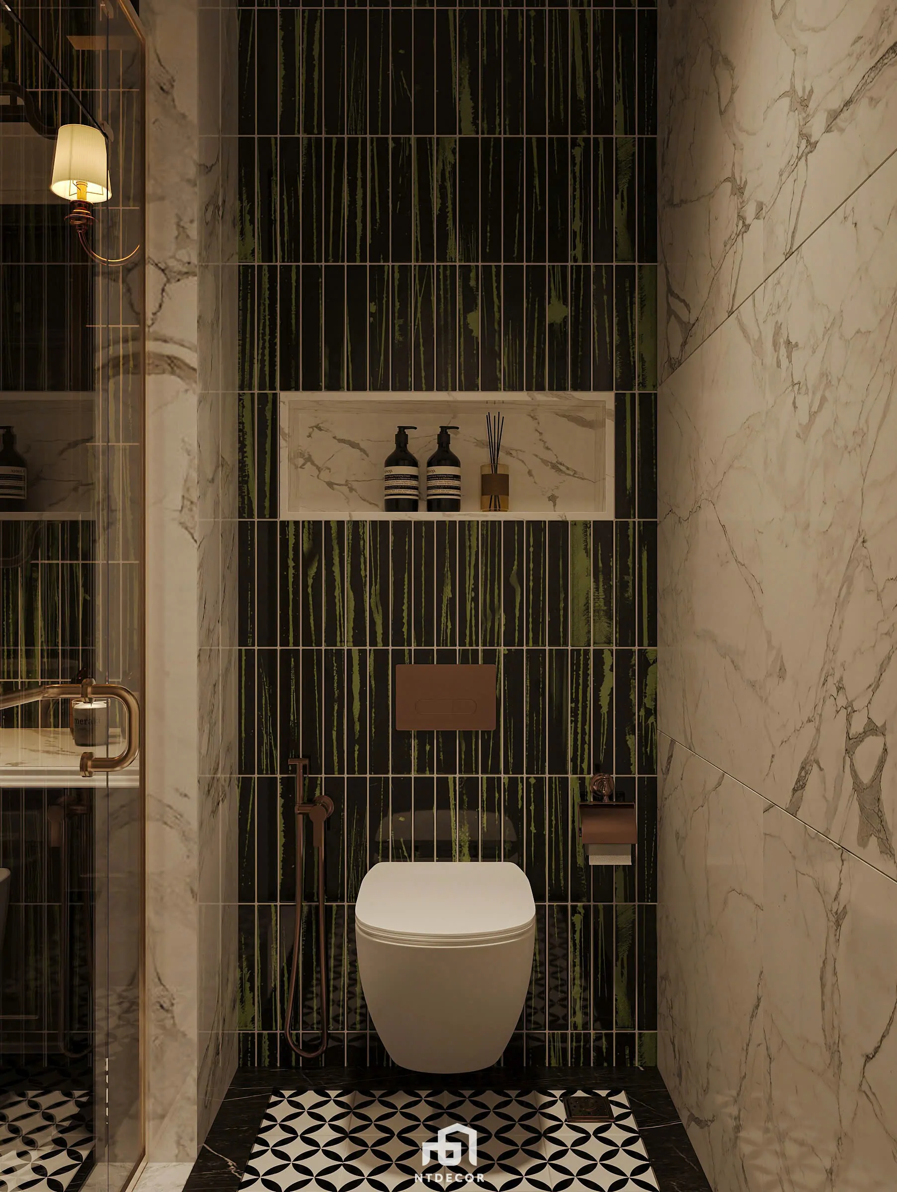 3D Design of Interior Design Indochine Style | NTDecor